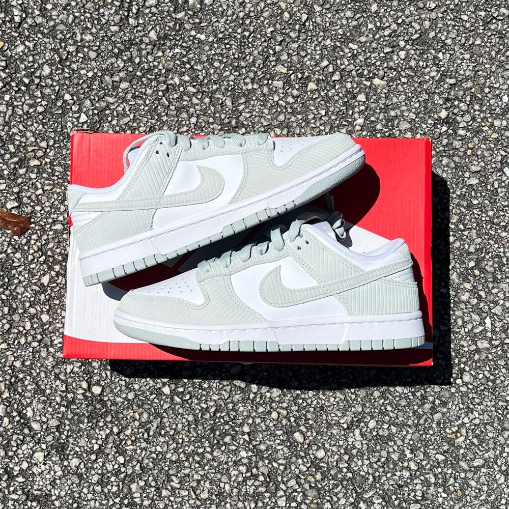 Nike Dunk Low Silver Corduroy